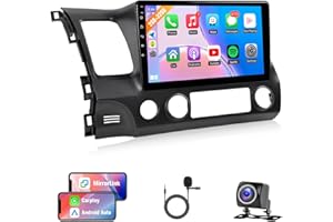 Naifay Car Stereo for Honda Civic 2006-2011 Wireless Carplay Android Auto, 2G+32G 10.1inch IPS Touch Screen for Civic Car Radio Bluetooth FM Audio Receivers GPS WiFi Backup Camera SWC+MIC