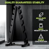 PhysKcal 6-Tier Dumbbell Rack Heavy Duty Steel 400kg Capacity view 5