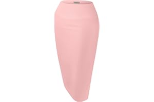 SIMLU Reg and Plus Size Pencil Skirts for Women Below The Knee. Work,Weekends,Date Nights,Sexy Office Business Bodycon Skirts