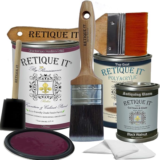 Renaissance Chalk Finish Paint Plum Half Pint (8oz) Chalk