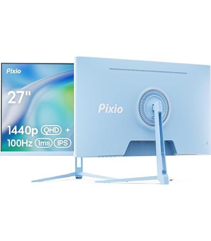 Amazon.com: Pixio PXC278 Wave Blue 27 inch 180Hz Refresh Rate QHD