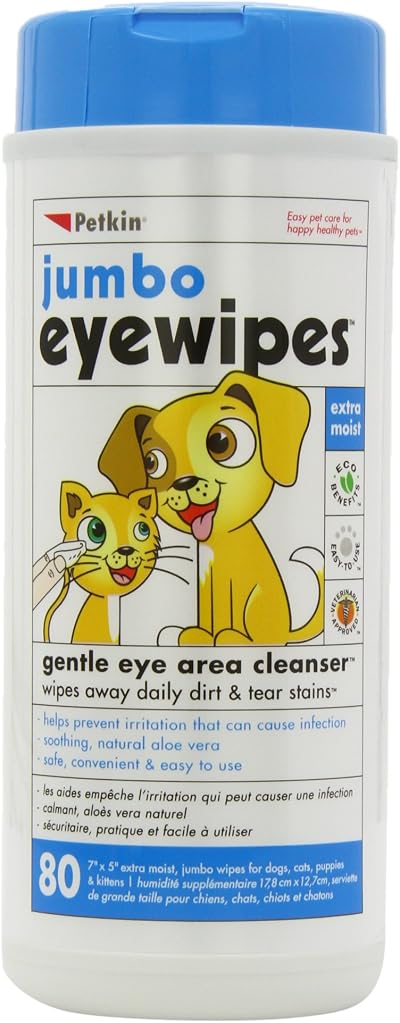 Petkin Jumbo Eye Wipes - Brand Petkin