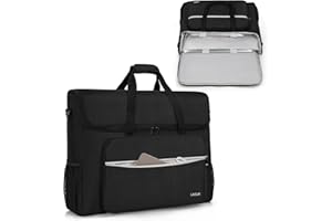 LASUK 24 Inch Monitor Transport Carrying Case(up to 2), Going Out Tote Bag Transporting LCD Screens, Monitors and TVs, for Travel, Work
