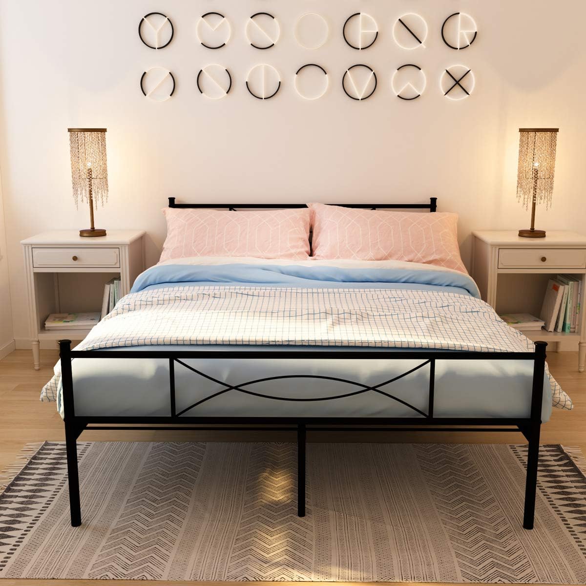 Best queen platform canopy bed frame
