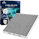 Kurimup CF10133 Premium Cabin Air Filter with Activated Carbon, Fit for Toyota Corolla (2002-2008), Matrix (2003-2008), Repla