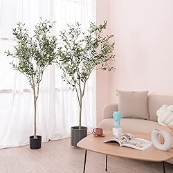 Artificial Olive Tree for Living Room Decor, 6FT