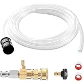 JOEJET Fixed Downstream Injector for Pressure Washer, 3-5 GPM | Chemical Injector Kit with 3/8 Inch Quick Connect, 10 FT Siphon Hose