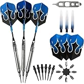 Viper Shot King Soft Tip Darts, 80% Tungsten 20 Grams, Professional Darts Plastic Tip Dart Set for Electronic Dartboard, Includes Nomad Case and Dart Accessories