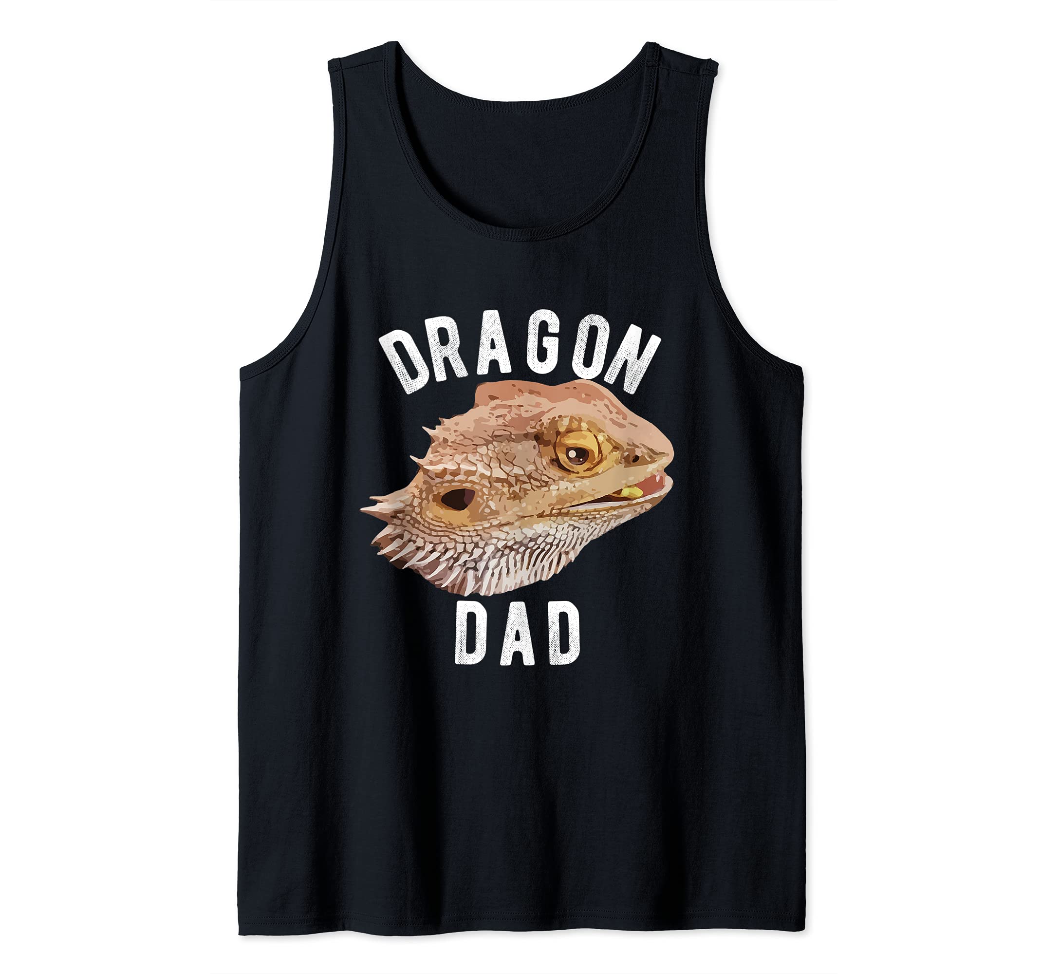 Tiny dinosaur - Lizard Reptile - Bearded Dragon Dad Tank Top
