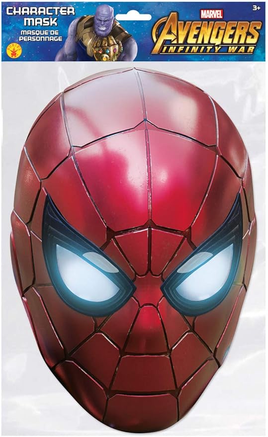 Generique Iron SpiderPappkartonMaske Kostümzubehör rot Generique Iron SpiderPappkartonMaske Kostümzubehör rot