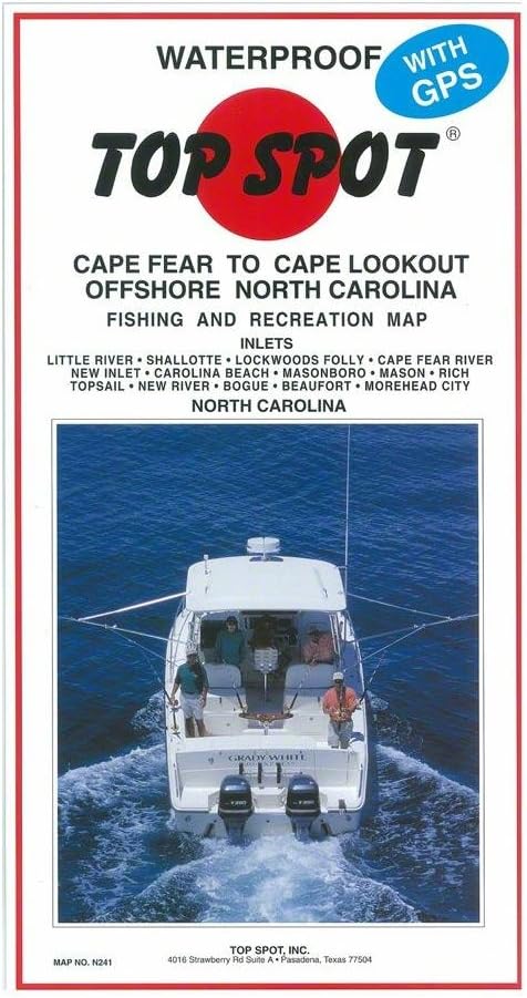 TopspotFishing Map for Offshore North Carolina Cape