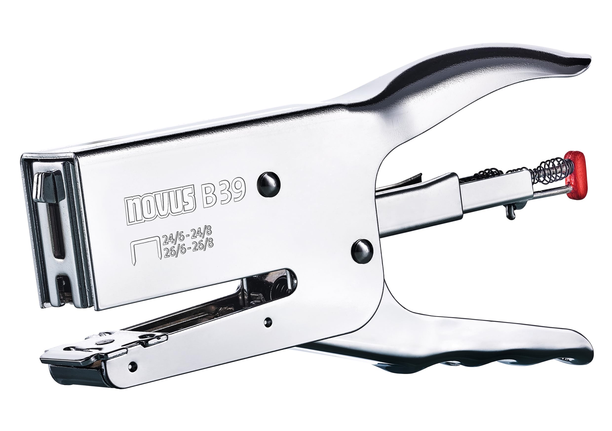 Novus B 39 Stapling Pliers 50 Sheets Metal Silver/Chrome