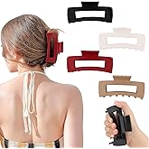Cozy Clip 4 Pcs Soft & Flexible Hair Clips for Women Girls Medium Silicone Claw Clip for Thin Thick Fine Hair