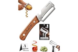 Zero Snag Wooden Kitchen Tools 2-in-1 Multifunctional Vegetable Peeler for Opene Multi-Functional Premium Stainless Steel wit