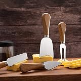 YUANQIAN 21Pcs Cheese Knife Set with Wooden Handles for Parties & Weddings view 3