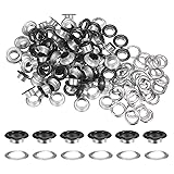 HARFINGTON 100PCS Grommets Eyelets 2/5 Inch