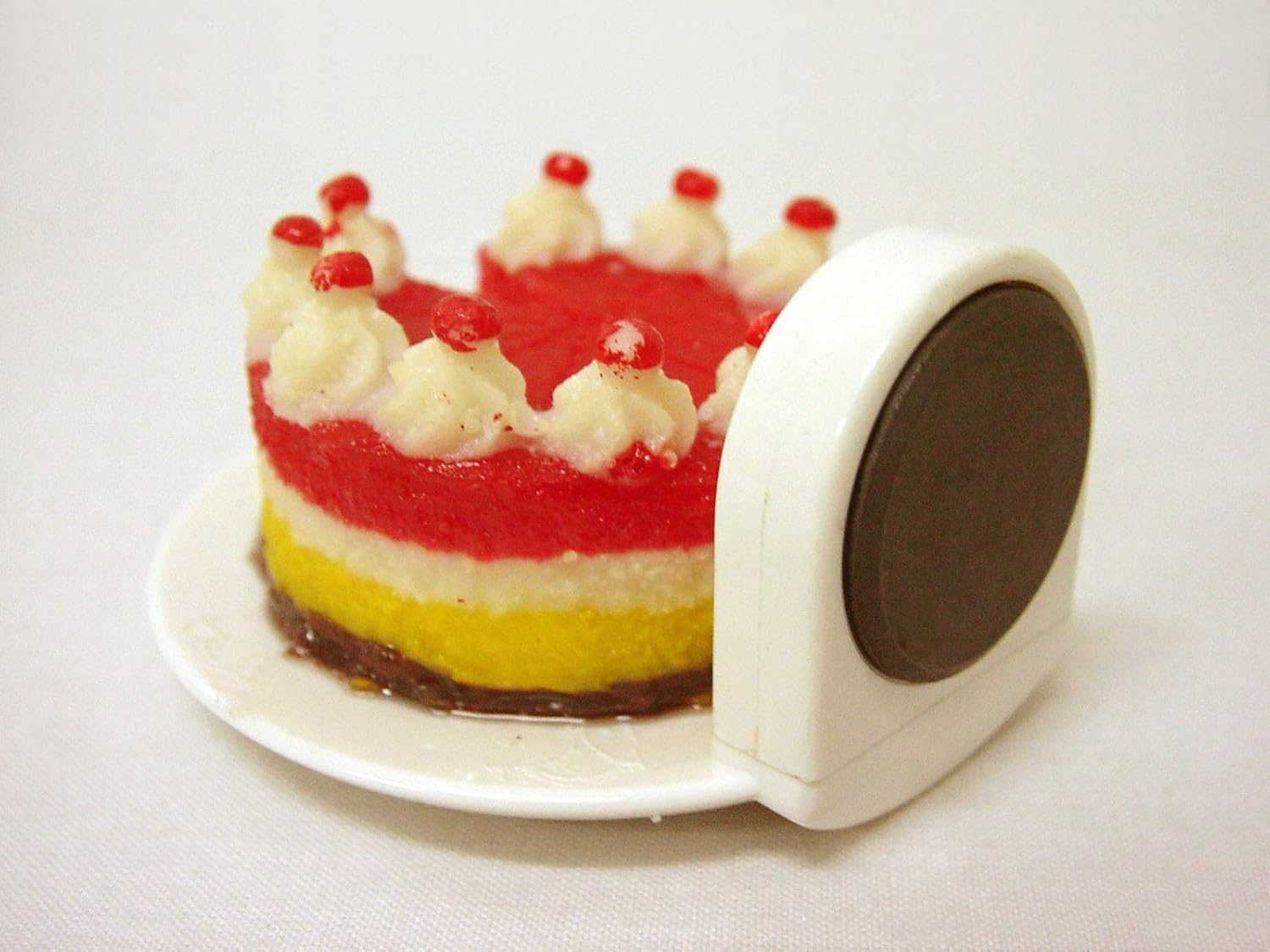 IMAN NEVERA PLASTICO PLATO CON TARTA BIZCOCHO MERENGUE REPOSTERIA ...