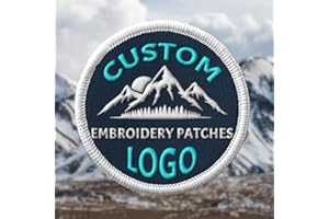 Custom Embroidered Patches, Personalized Iron-On, Sew-On, or Hook & Loop Patches for Clothes, Backpacks, Hats, Custom Logo Pa