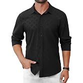 Hardaddy Mens Dress Shirt Long Sleeve Business Casual Button Down Shirts Men with Pocket Fall Winter