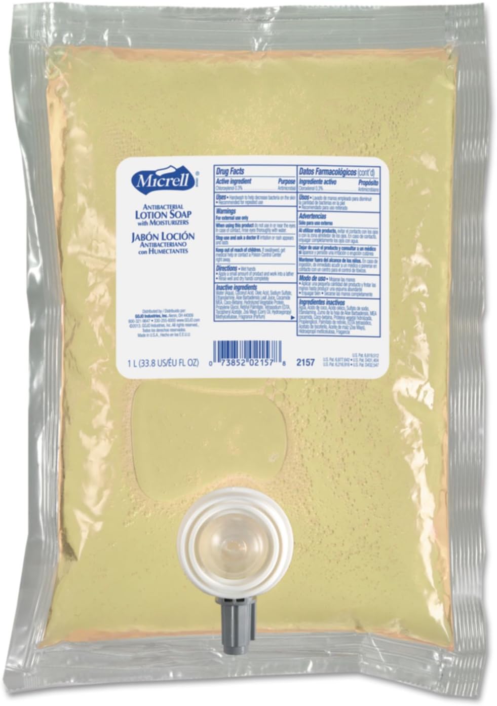 GOJO? MICRELL NXT Antibacterial Lotion Soap Refill, Balsam Scent, 1000ml