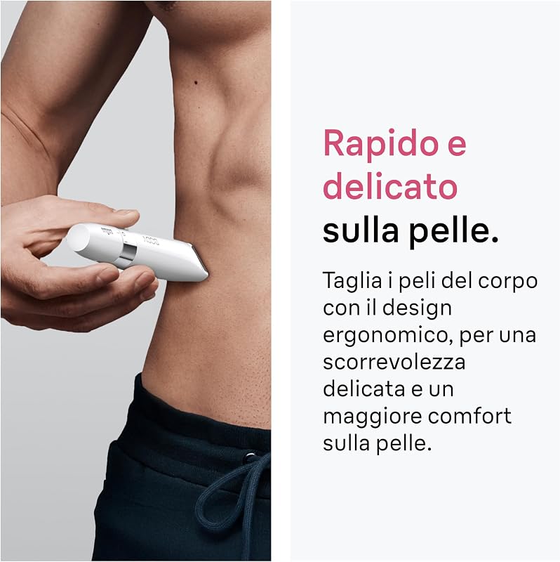 Face Spa Rasoio Elettrico Unisex, Epilatore Elettrico, BS1000 Bianco