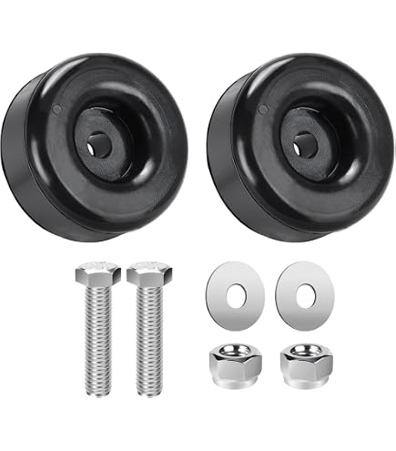Rubber Air Compressor Foot Pads – 2-Pack Vibration Isolators, M6 & M8 Threads, Shockproof & Noise Reducing For Air Pumps, Compressors, Workshop Tools