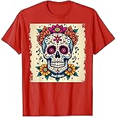 Dia de Los Muertos Sugar Skulls Soul Vibes Celebration T-Shirt