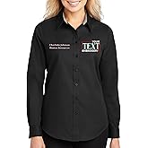 Custom Long Sleeve Embroidered Shirts for Women Add Your Text Personalized Embroidery Shirts