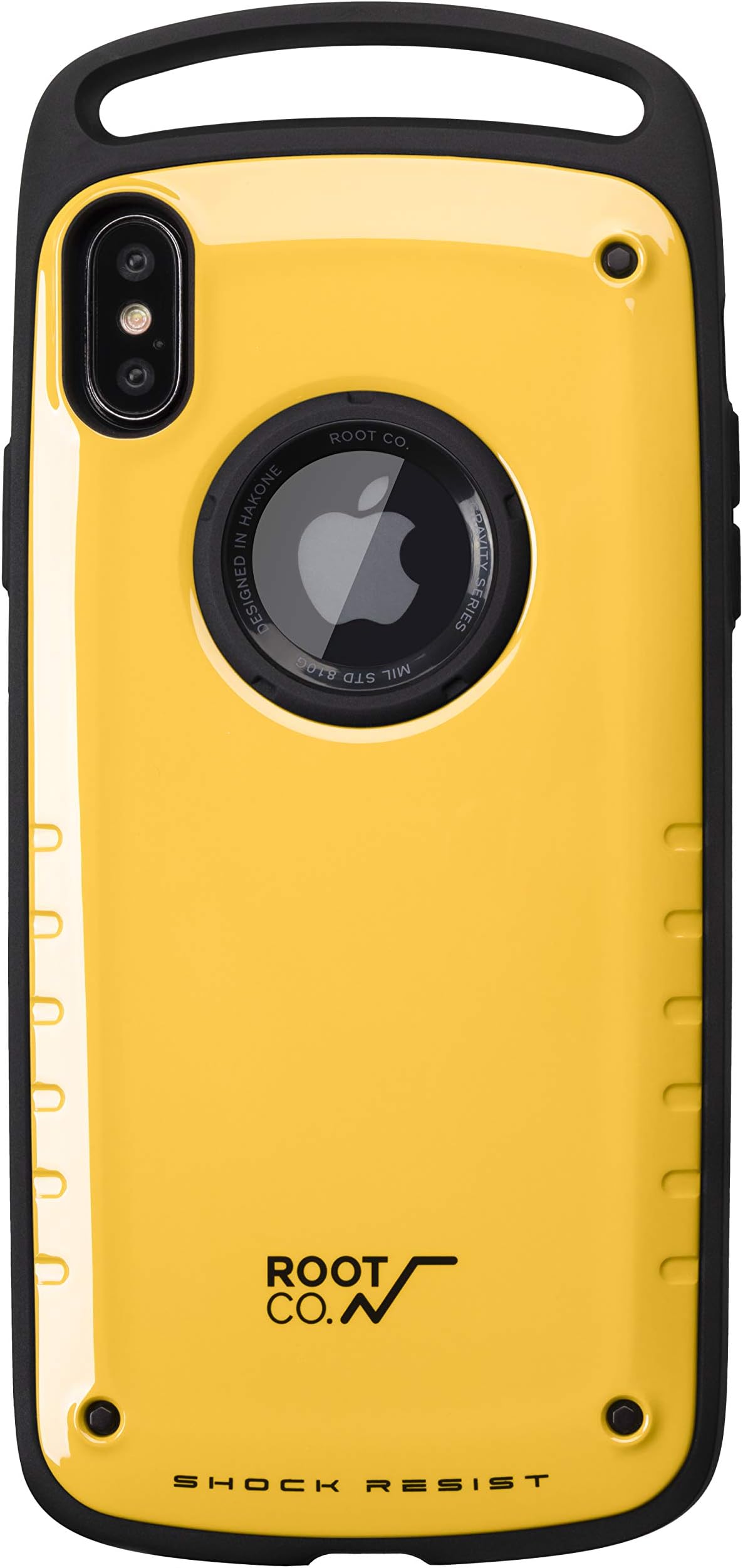 ROOTCO. iPhone X, iPhone Xs Case Gravity Shock Resist, Feather-Light Rugged Military Drop-Tested iPhone Case[Yellow(Glossy)]