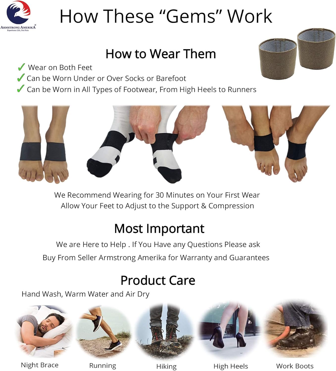Plantar Fasciitis Brace Arch Supports - Arch Brace for Foot & Heel Pain Relief. Compression Sleeves Help Sore Heels, Bone Spurs, Flat Feet or High Arches Copper Infused Bands Plantar Fasciitis (Beige): Health & Personal Care
