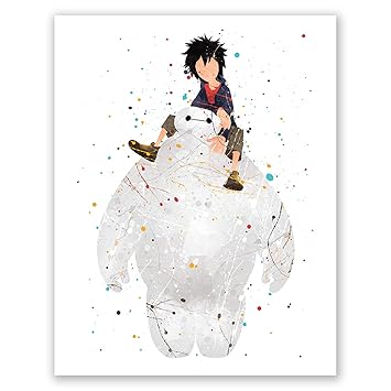 Amazon Com Baymax Poster Big Hero 6 Kids Bedroom Decor
