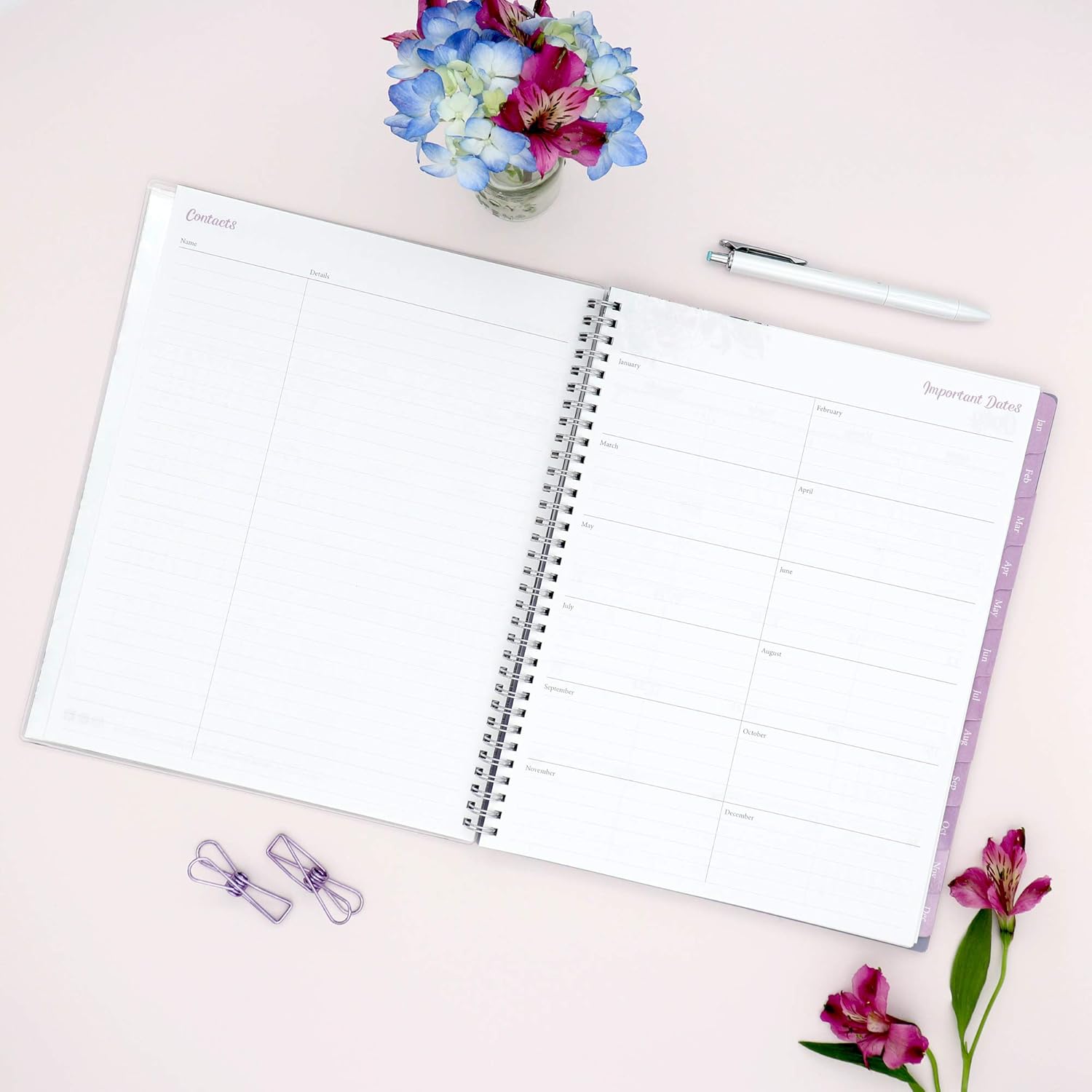 Blue Sky 2021 Weekly & Monthly Planner, Flexible Cover, Twin-Wire Binding, 8.5" x 11", Laila (125889) : Office Products