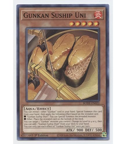Amazon.com: Yu-Gi-Oh! Gunkan Suship Ikura - MP22-EN128 - Common - 1st  Edition : Toys & Games