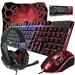 Gaming Keyboard and Mouse and Mouse pad and Gaming