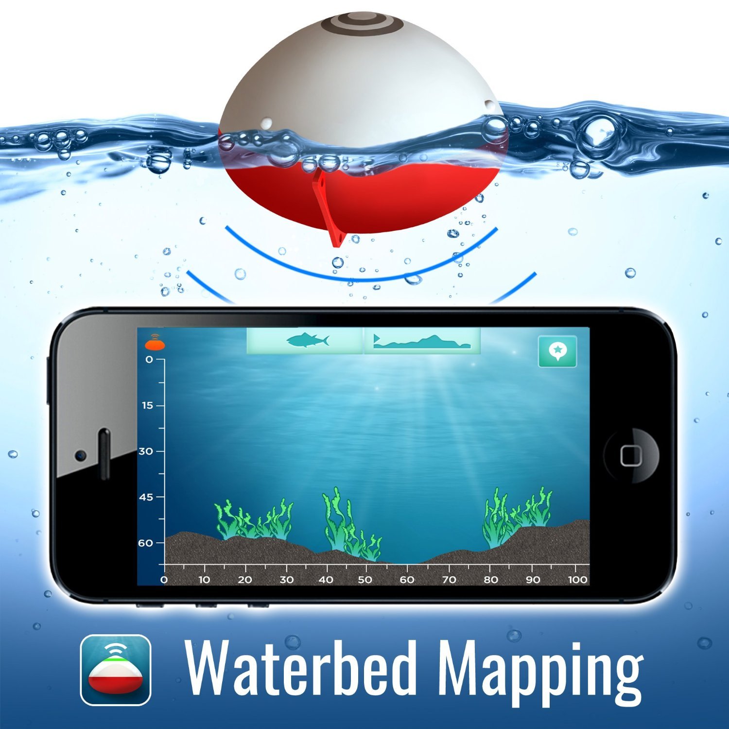 iBobber Wireless Bluetooth Smart Fish Finder for iOS and Android devices Dr. eBay