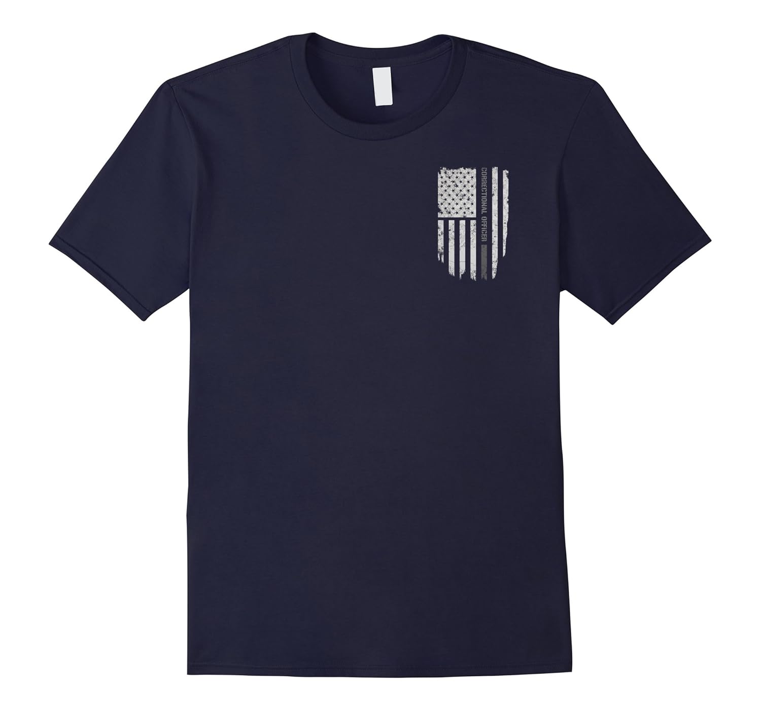 Thin Silver Line Correctional Officer T-Shirt-ANZ