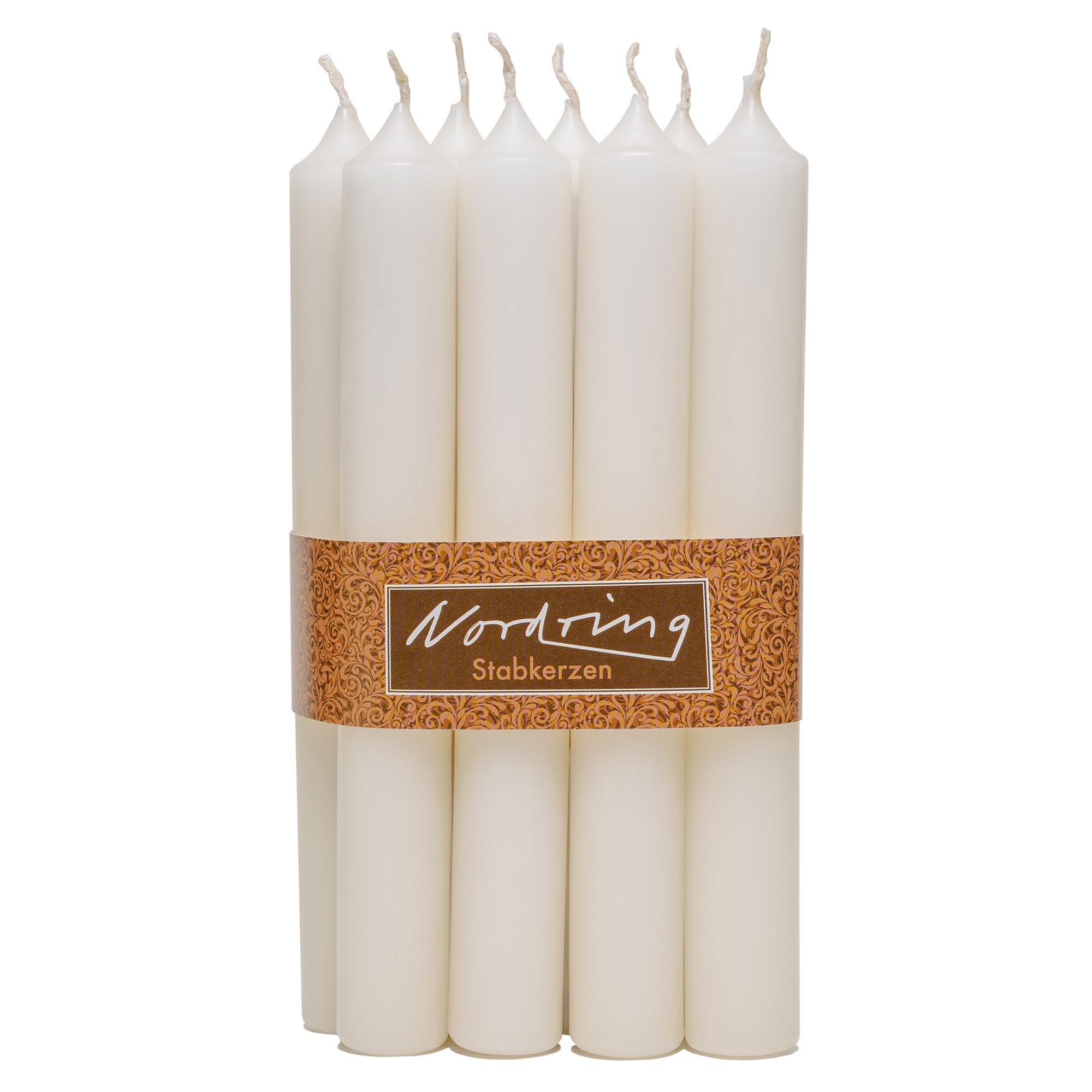 Nordring 8 Taper Candles 2.2 x 18 cm Cream