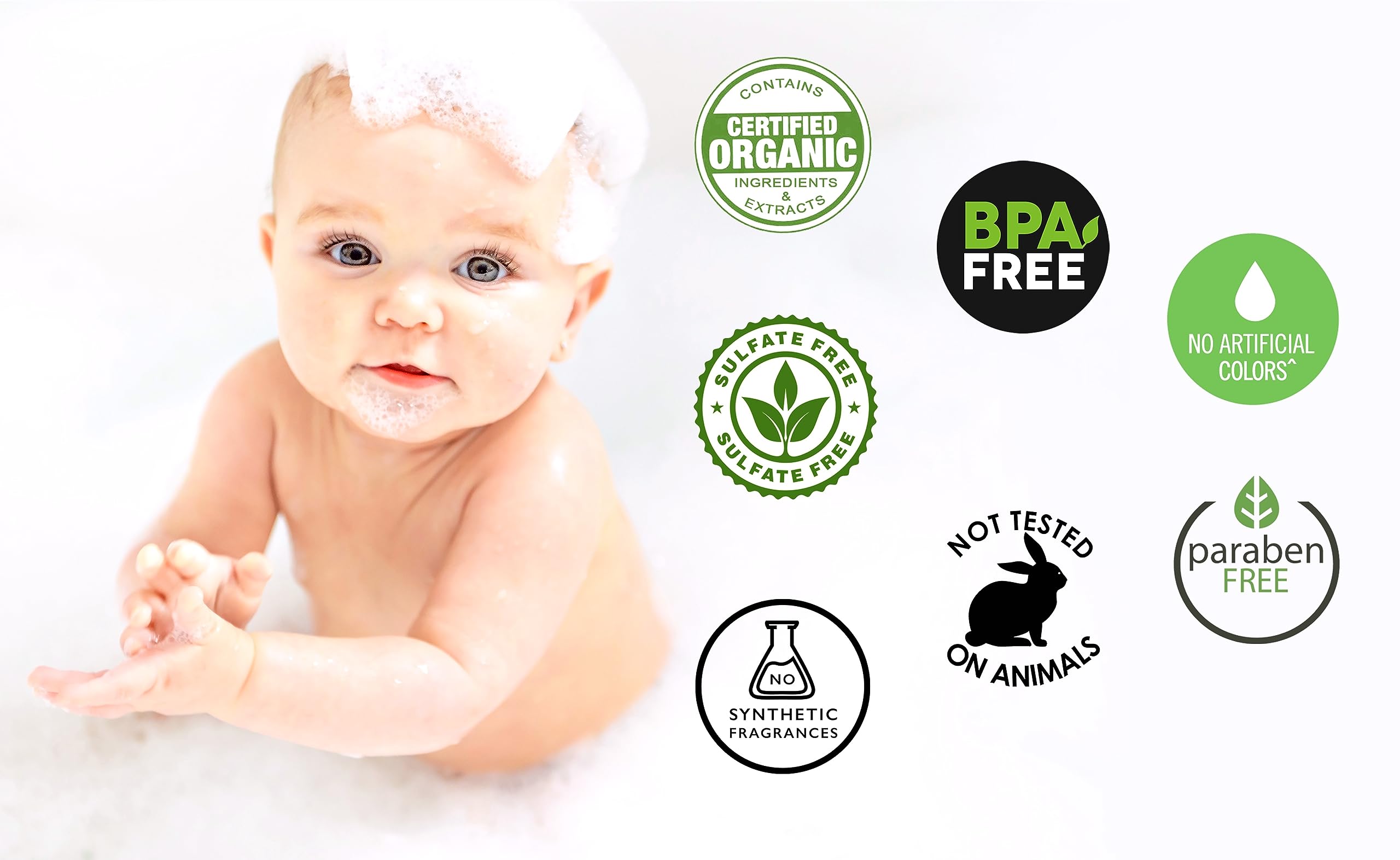 Little Bubs Diaper Brush & Cream (12 OZ) | USP-Grade & Certified Organic Ingredients | BPA free, No Synthetic Fragrance | Quick, Hygienic, Mess Free