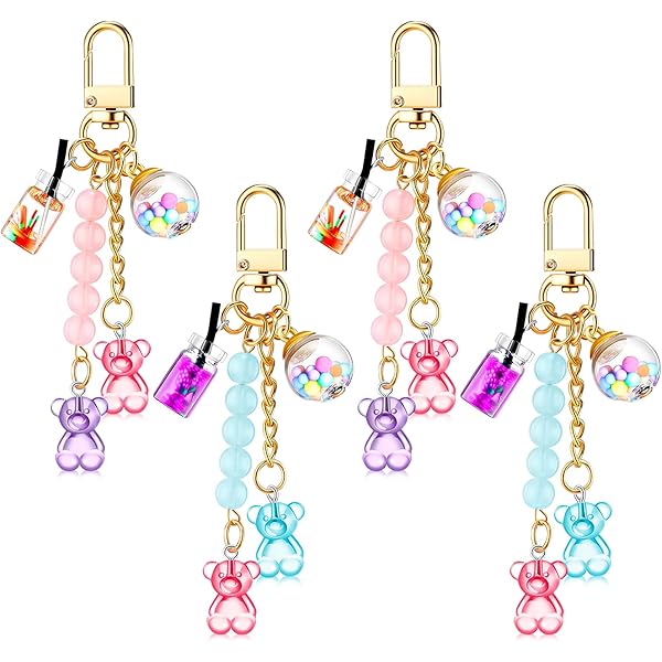 OKAICEN Resin Alphabet Initial Letter Keychain Keyring for Women