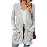 Lightweight Cardigans for Women Fashion Casual Oversized Long Sleeve Cardigan Sweater Loose Dressy Fall Holiday Tops