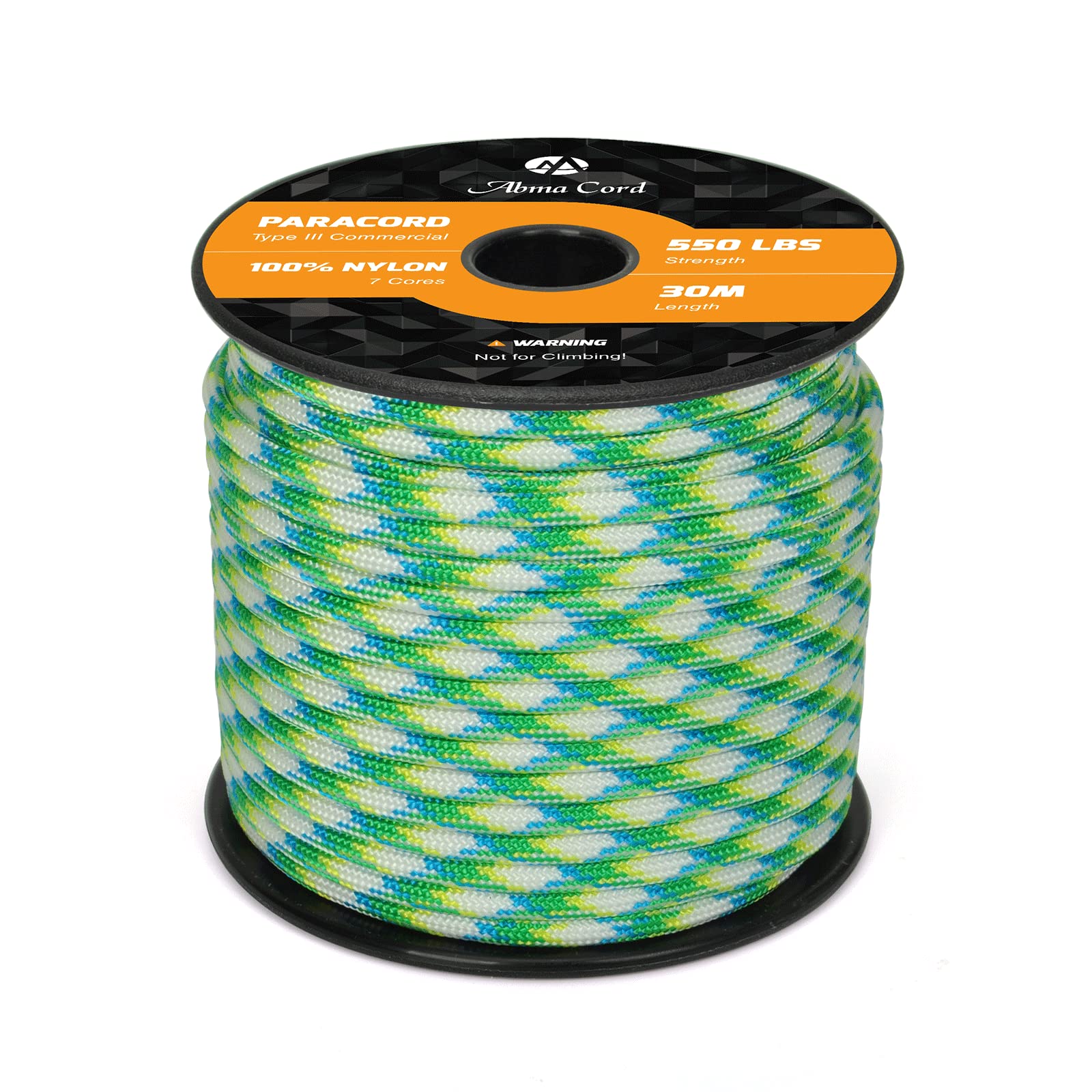 Abma Cord Paracord 550 4mm Nylon Rope Type III 7 Strands Parachute Cord - Max. 250kg (550lbs)