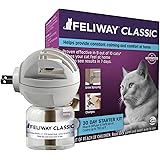 Feliway Classic Cat Calming Diffuser Kit for Cats (30 Day Starter Kit) - Reduce Problem Scratching, Spraying, and Hiding