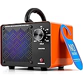 HHGM 198,000mg/h Dual-Fan Ozone Machine Generator High Capacity Ozone Odor Eliminator Odor Removal Air Purifier Ionizer &amp; Deodorizer for Car, Home, Smoke, Pets, Industrial, Basement, Commercial