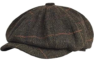 Men's Newsboy Caps and Beret Hat Winter Twill Casual Fashion Newspaper Boy Messenger Hat for Men and Teens