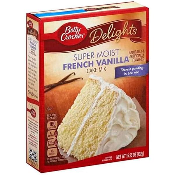 BETTY CROCKER™ SUPER MOIST™ DELIGHTS FRENCH VANILLA CAKE MIX