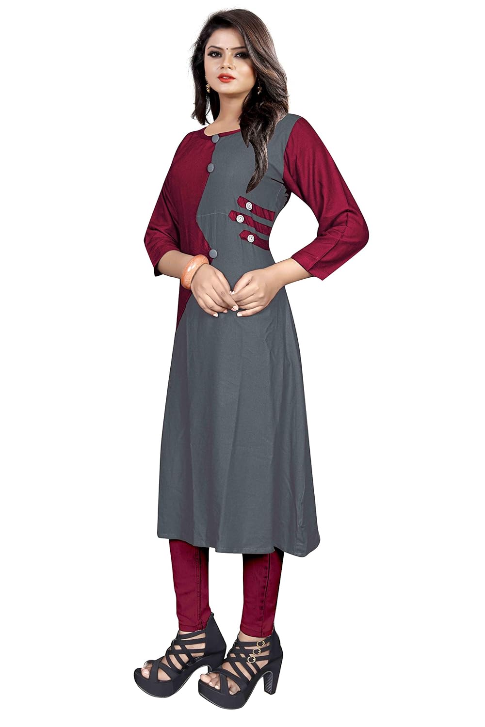 purvaja women's rayon long kurta (sd1-deepu-juhu)