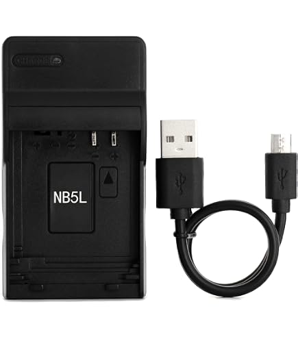 Kastar AC Travel Charger For Canon NB-5L NB-5LH – PowerShot SD700 IS SD700IS – 1500mAh Li-Ion