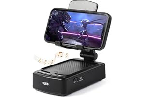 Gifts for Men, OLES Mobile Phone Stand with Bluetooth for Him Dad Women Who Want Nothing, Adjustable Tablet Holder with Wireless Speaker, Tech Gadgets for Table Desk, Unique Ideal