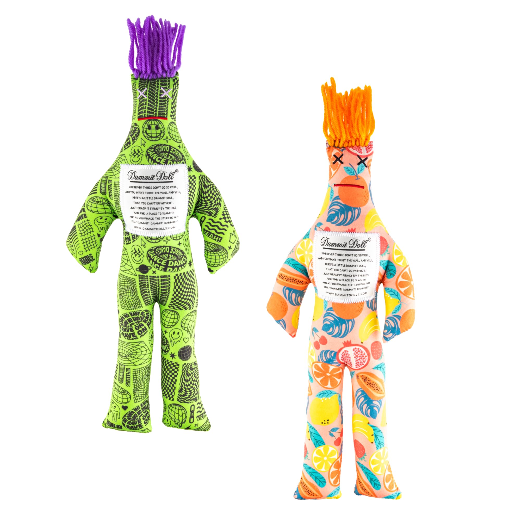 Dammit Doll - Classic Random Color, Stress Relief - Gag Gift - 2 Dolls Image Dammit Doll - Classic Random Color, Stress Relief - Gag Gift - 2 Dolls Image