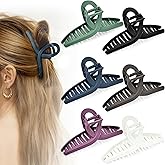 Hair Clips for Women, 6 Pcs Large Hair Claw Clips 4.3 Inch Non-slip Claws Hair Accessories for Women, Strong Hold Banana Clips for Thick Thin Hair